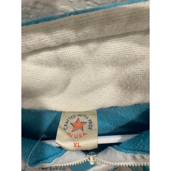 Monterrey 1988 Vintage White & Blue Pullover Sweater XL Made in USA - Picture 5 of 8